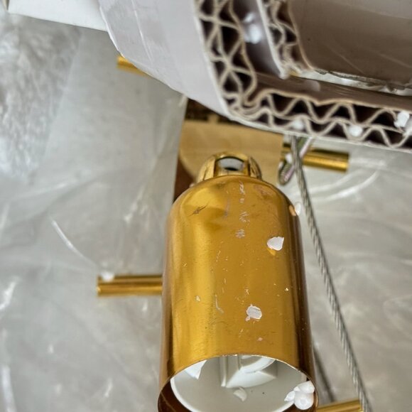 Modern Round Crystal Ceiling Light – Elegant Gold Finish - Picture 6 of 7